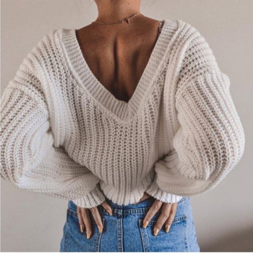 Forever 21 | Sparkly Cream Knit Sweater